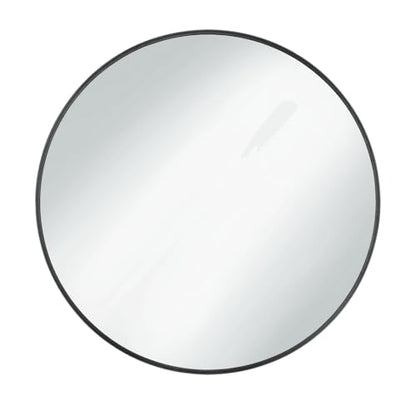 The Arts Box Round Wall Mirror I Metal Frame I Modern Design Metal Frame I Bathroom Wash Basin, Bedroom, Drawing Room (Black, 18)|B0CZHRM28H