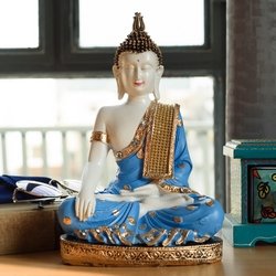 eCraftIndia Lord Buddha Statue for Home Decor Living Room | Gautam Buddha Idol Under the Bodhi-Tree | Showpiece Gift for Housewarming Birthday|B0GQBK7H85