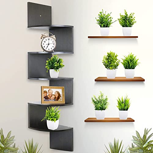 Dekorly Artificial Potted Plants, Artificial Plastic Eucalyptus Plants Small Indoor Potted Houseplants, Small Faux Plants for Home Decor Bathroom Office Farmhouse (Set 0F 8)|B0BCKLM33P