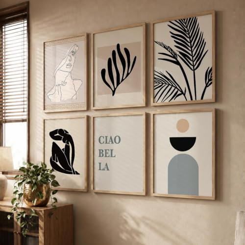 kotart Premium Digital Madhubani Paintings with Frame for Home Decoration - Traditional Painting for Living Room Bedroom Office Room Decor - Painting for Wall Decoration - Pack of 6 (Art 6, 10x13 inch)|B0CNZHP7C7