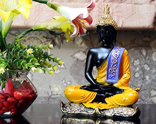 eCraftIndia Lord Buddha Statue for Home Decor Living Room | Gautam Buddha Idol Under the Bodhi-Tree | Showpiece Gift for Housewarming Birthday|B0GQBK7H85