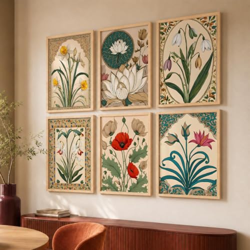 kotart Premium Digital Madhubani Art Paintings with Frame for Home Decor - Wall Painting for Living Room - Pack of 6 (10x13, painting for wall decoration)|B0CQTDMRD3