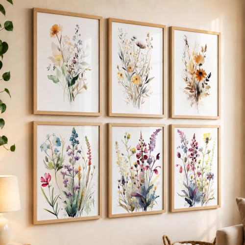kotart Premium Digital Madhubani Paintings with Frame for Living Room Bedroom Office Room Decor - Pack of 6 (Art 1, 10x13 inch)|B0CNZH39HQ