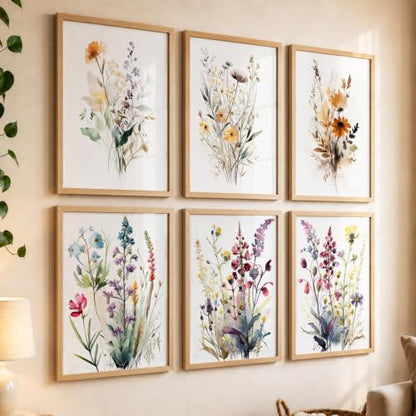 kotart Premium Digital Madhubani Paintings with Frame for Living Room Bedroom Office Room Decor - Pack of 6 (Art 1, 10x13 inch)|B0CNZH39HQ