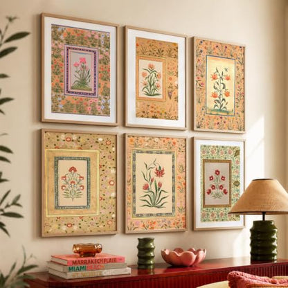 kotart Premium Digital Madhubani Art Paintings with Frame for Home Decor - Wall Painting for Living Room - Pack of 6 (10x13, painting for wall decoration)|B0CQTDMRD3