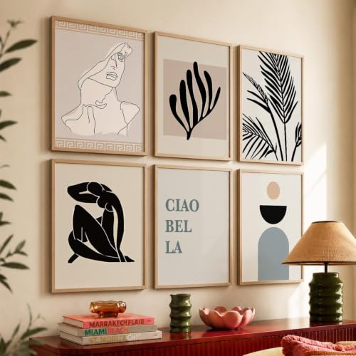 kotart Premium Digital Madhubani Paintings with Frame for Home Decoration - Traditional Painting for Living Room Bedroom Office Room Decor - Painting for Wall Decoration - Pack of 6 (Art 6, 10x13 inch)|B0CNZHP7C7