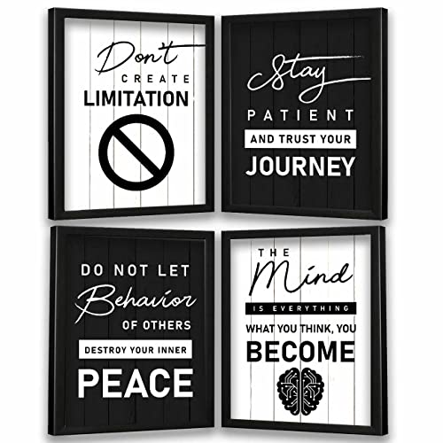 kotart - Motivational Quotes Wall Posters with Frame for Home and Office Wall Decor - Inspirational Quotes Wall Frames - Framed Posters for Living Room (Art 1, Small)|B0BM91RYZZ