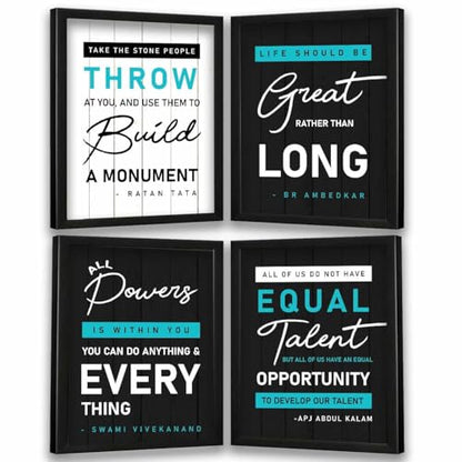 kotart - Motivational Quotes Wall Posters with Frame for Home and Office Wall Decor - Inspirational Quotes Wall Frames - Framed Posters for Living Room (Art 1, Small)|B0BM91RYZZ